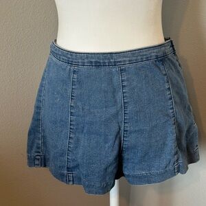 High waist denim shorts